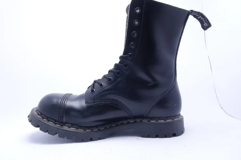 Gripfast Boots Mens Size 10 US 9 EU Black Leather Cap Toe Combat Made England